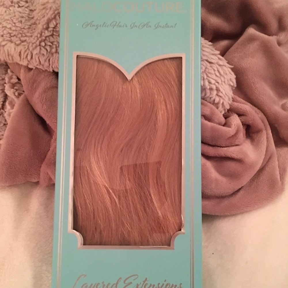 Halocouture layered hair extensions. One piece.